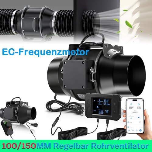 100 150mm wifi - 100/150mm, rohrventilator