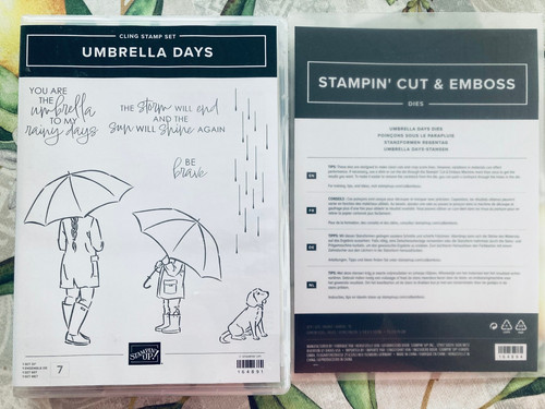 Stampin stempelset umbrella - up,