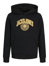 JACK & JONES Junior Sweat Kapuzenpullover Hoodie schwarz JJKam Größe 140 bis 176