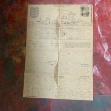 PRINZ EUGEN.Schwerer Kreuzer Hipper / Blücher  Kriegsmarine. Alter Modellbauplan