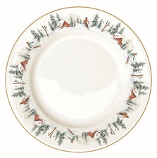 Speiseteller CHALET Winterhütte D. 27cm Porzellan Easy Life