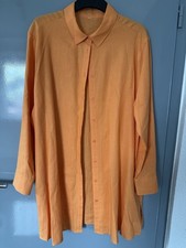 Longhemd Hemdkleid Leinen-Mix Takko Fashion Größe 46 Neu