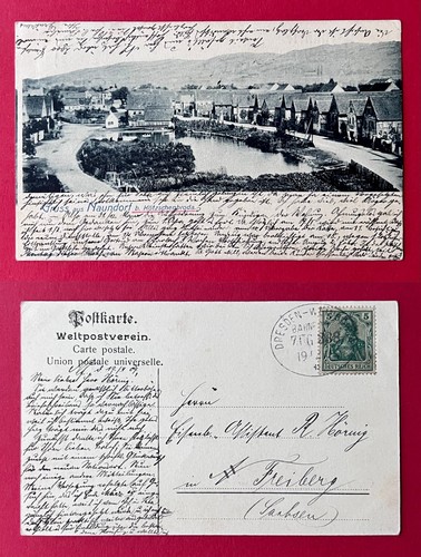 Radebeul naundorf 1909 - ak,