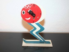 Olympia Maskottchen, olympische Spiele, Grenoble 1968, Shuss, Uhr, Original