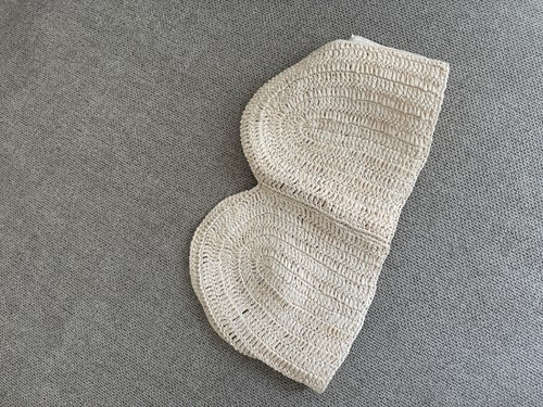 Zara boho stroh oberteil beige - boho,