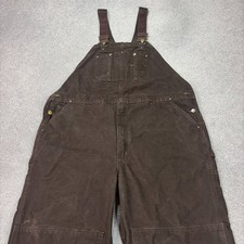 Carhartt Latzhose Erwachsene 46x32 braun Latzhose Double Knee Bib Duck Canvas...