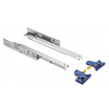 1 Paar Metall Unterflurführungen Schubladenauszug Vollauszug Soft Close System