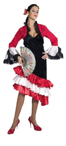 Flamenco kostüm kleid - kostüm,