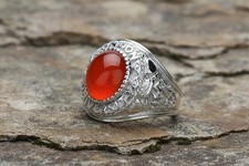 Herren Sterlingsilber roter