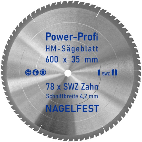 Kreis sägeblatt 600 35 - 600,