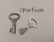 Schlüssel / Ersatzschlüssel für Spardosen /- Schloss / Schlösser - 2 STÜCK