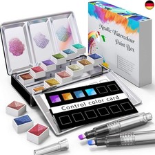 Metallic-Aquarell-Farbset