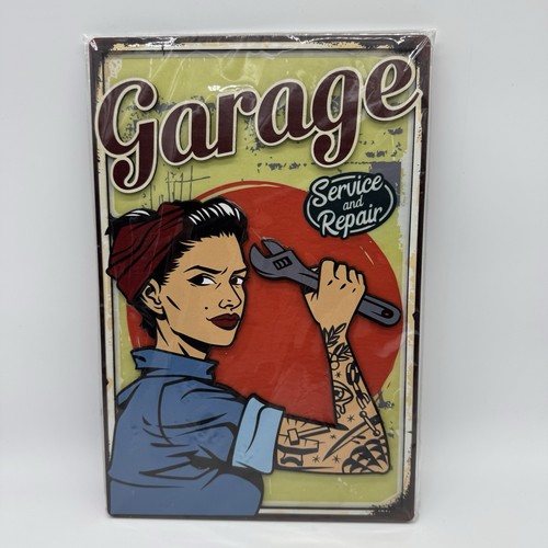 Vintage wandschild garage - wandschild,