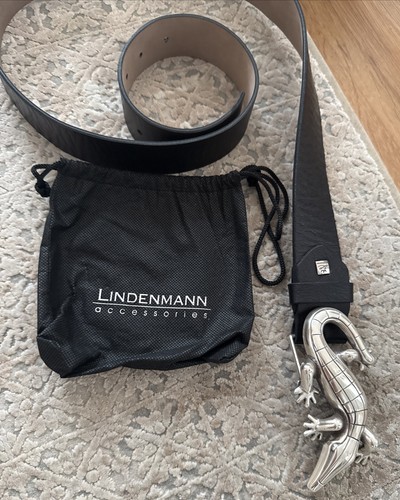 Lindenmann gürtel schwarz - schwarz, xl