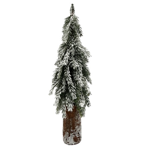 Tannenbaum auf holzstamm - auf,