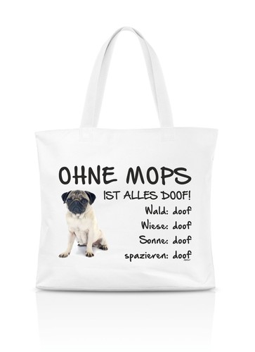 Einkaufstasche ohne mops - -,
