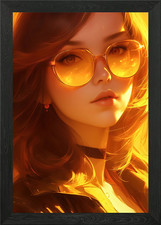 Golden Glare Anime Girl
