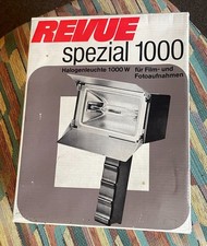 Vintage  LICHT   Revue spezial 1000 Halogenleuchte 1000W für Film- u. Foto gebr.