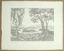 Hans Georg Rauch Ohne Titel Radierung 1973 handsigniert und datiert