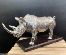 Aluminium Skulptur Nashorn