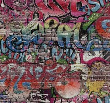 Tapete bunt graffiti - tapete, p+s