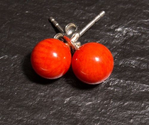 Edelstein ohrschmuck kugel - edelstein,