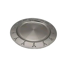 AMC Serviertablett Edelstahl Tepsi 39cm Durchmesser Hochwertig