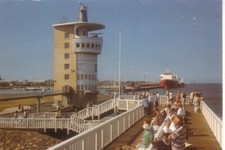 Postkarte : CUXHAVEN - "Alte Liebe" mit Radarturm