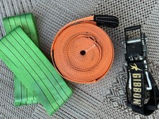 Slackline mind. 15m , Baumschutz 2x, Ratsche von Gibbon