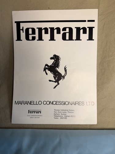 Ferrari range prospekt 1977 - ferrari,