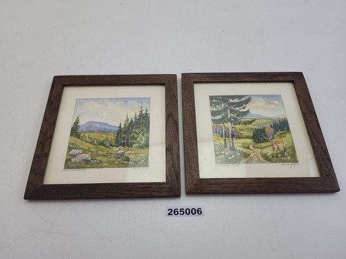 Gemälde aquarell malerei - 2x,