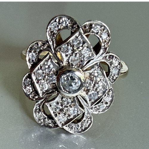 Ring antik 750 gold art - antik, 18