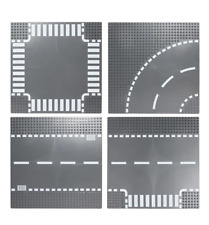 5 Stück City Straßenplatte Bauplatte Grundplatte Klemmbausteine Baseplate 60236