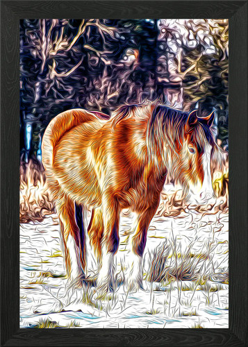 Pferd gerahmtes wandbild - pferd,