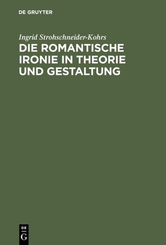 Die romantische ironie - die,