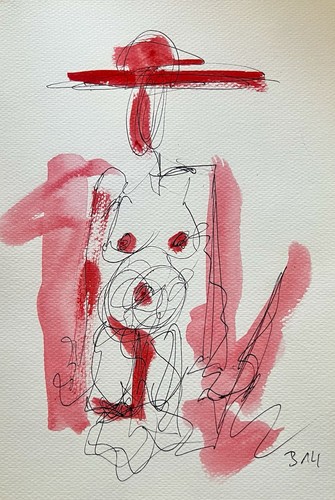 Original abstrakte akt nude - abstrakte,