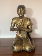 Sammlerstück Buddhistischer Wat-Mönch, Thailand Mangrovenholz