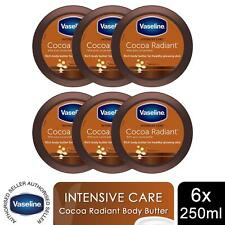Vaseline Jelly Intensive Care Cocoa Radiant Moisture Rich Body Butter 250ml, 6er Pack