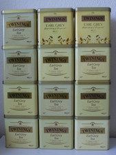 12 leere Teedosen Dose Twinings 500 g ca. 13,5 x 10 x 13,5 cm Sammeln Keksdose