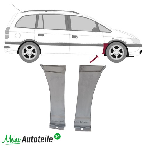 Kotflügel reparaturblech - 2x,