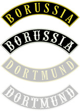 Rückenaufnäher Bogen oben "Borussia" Patch Kutte