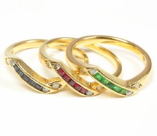 Ring Dreiteilig 750 er 18 kt