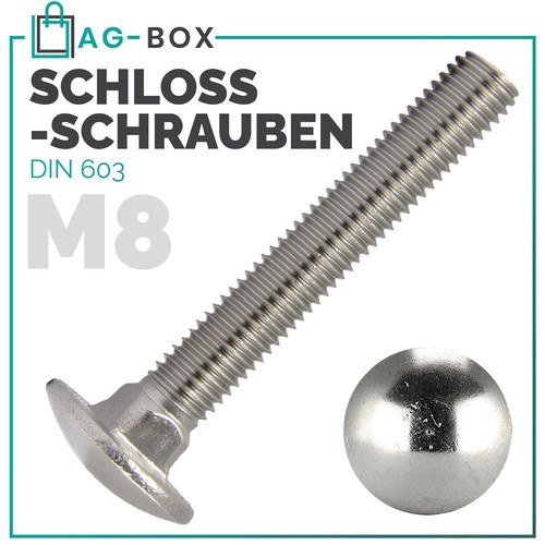 Schlossschrauben din 603 - schlossschrauben, m8