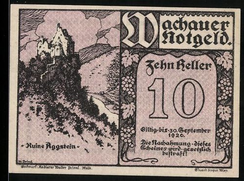 Notgeld spitz 1920 10 - notgeld,