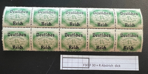 Deutsches reich dienstmarke - deutsches,
