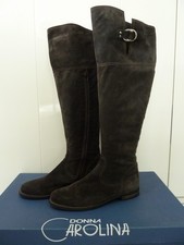"Donna Carolina" Stiefel Gr.40 grau Wildleder kniebedeckte Schafthöhe