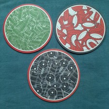 Czech Rep. - Budweiser Budvar - 3 verschiedene Bierdeckel Budvarka Serie