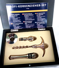PROFI-Korkenzieher-Set , 4 - teilig, komplett in hochwertiger Aufbewahrungsbox !
