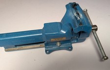 Heuer Schraubstock 100 Backenbreite: 100 mm - Blau (100 100)