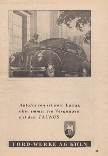 Ford taunus buckel - ford,